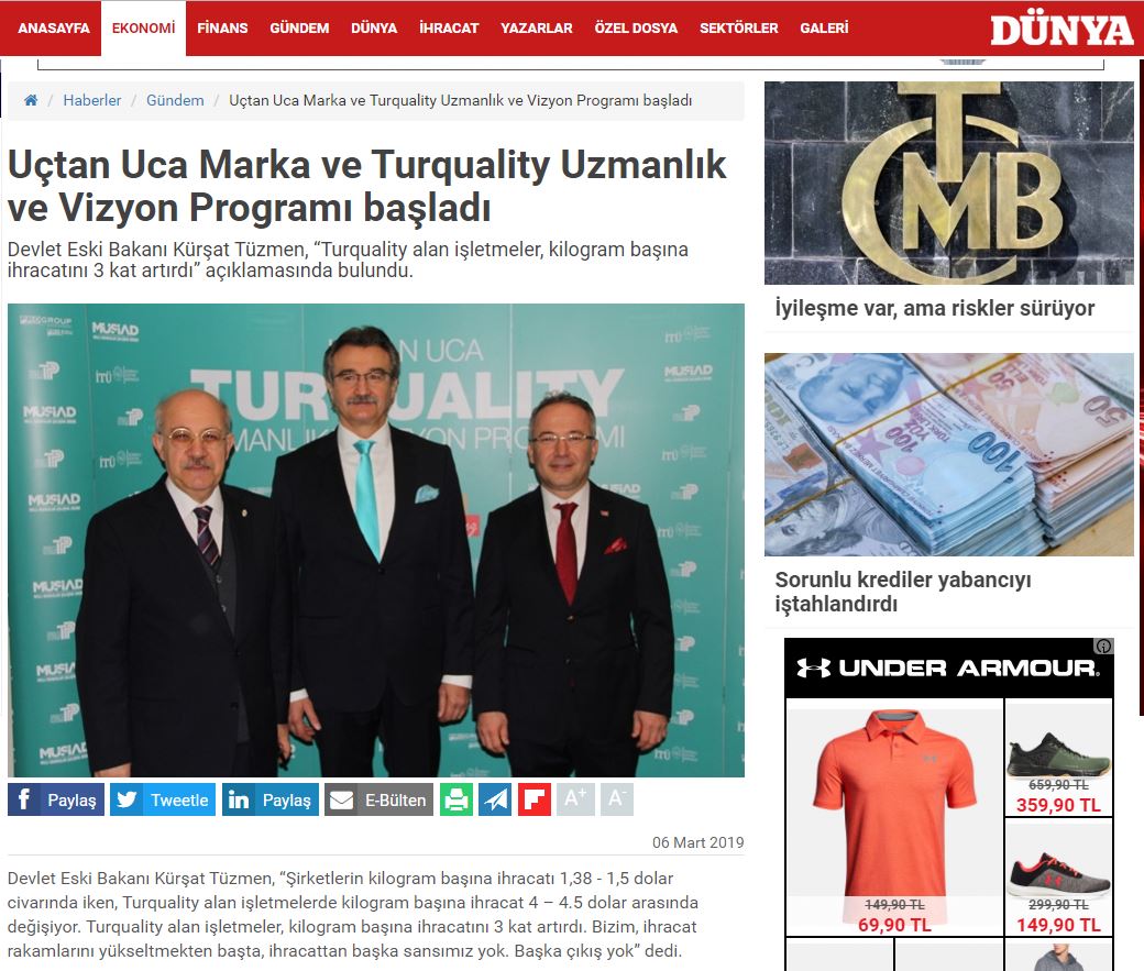 DÜNYA NEWSPAPER WEBSITE 06.03.2019